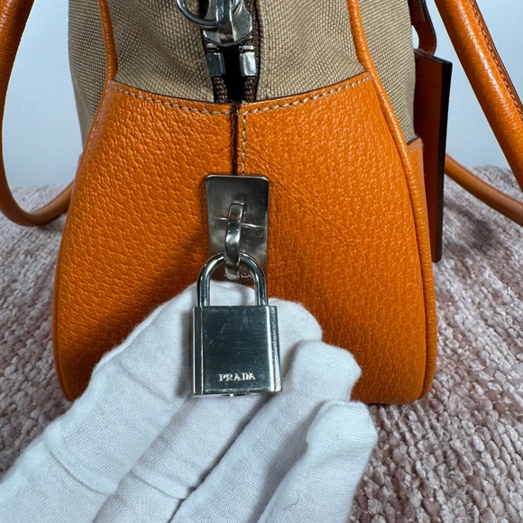 Prada Vintage Cinghiale-Trimmed Canapa - Picture 5 of 11